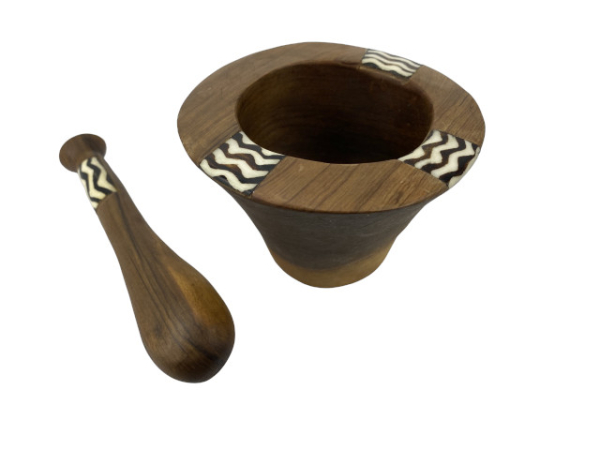 Mörser aus Olivenholz